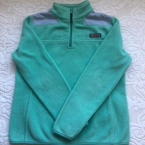 Vineyard Vines 1/4 zip sherpa fleece shep xs